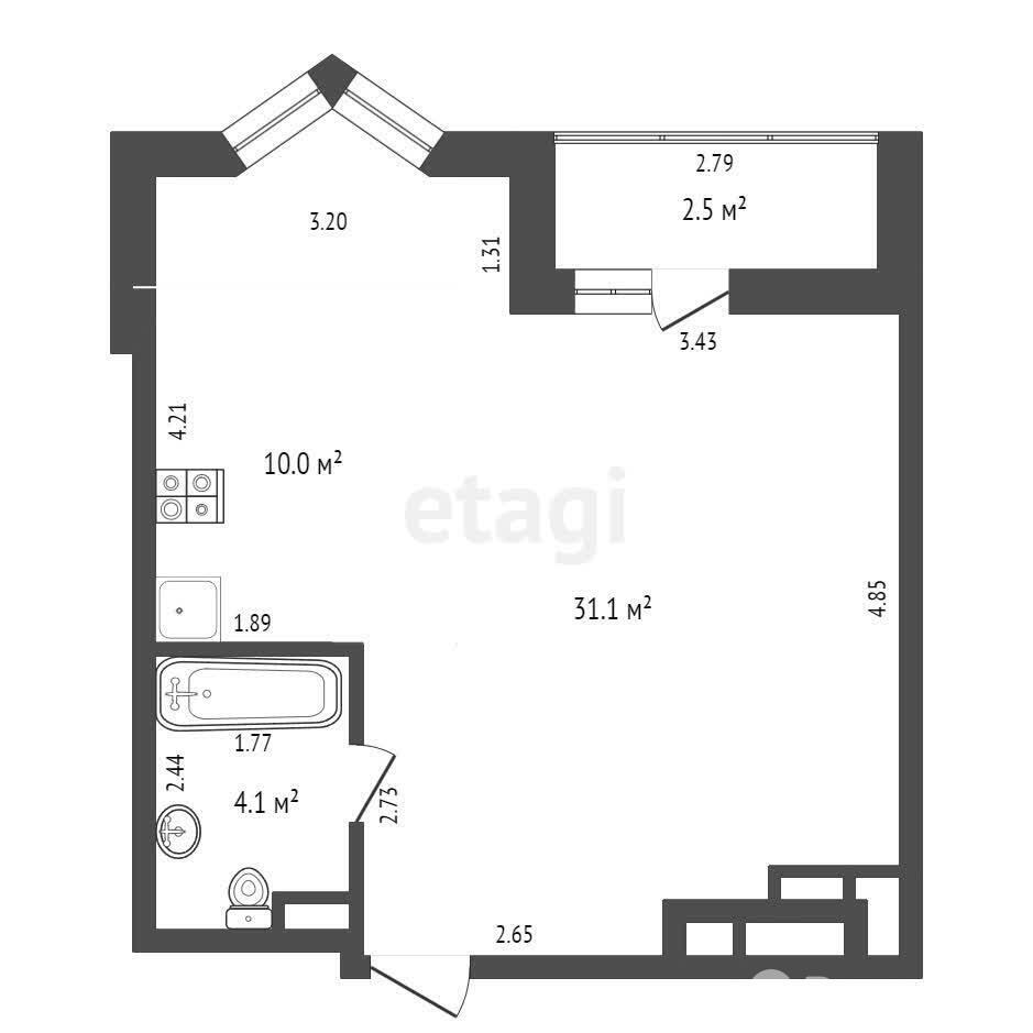 Продажа 2-комнатной квартиры в Минске, ул. Михаила Савицкого, д. 12, 63500 USD, код: 973657 - фото 2