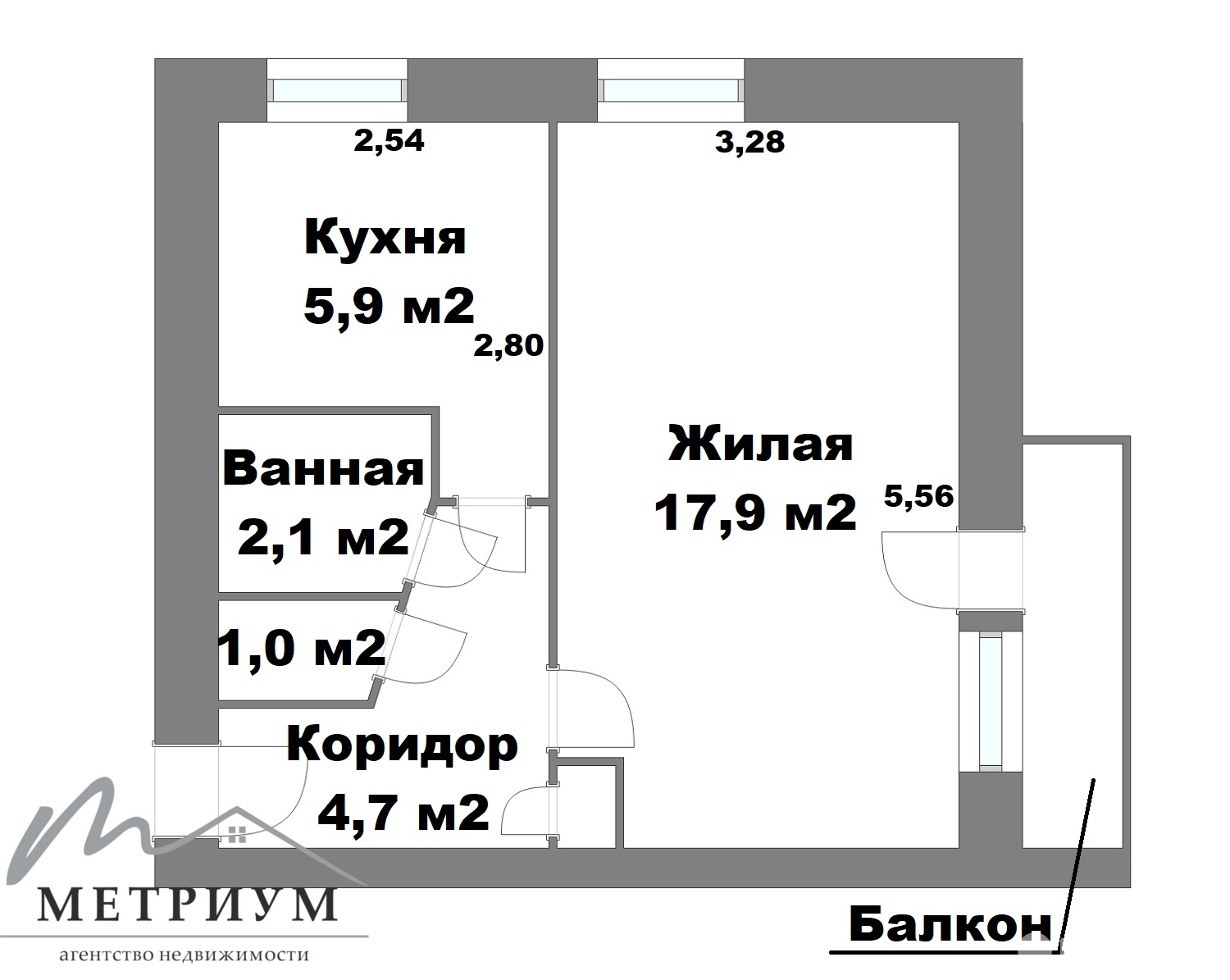 Продажа 1-комнатной квартиры в Молодечно, ул. Волынца, д. 4А, 28000 USD, код: 946627 - фото 1
