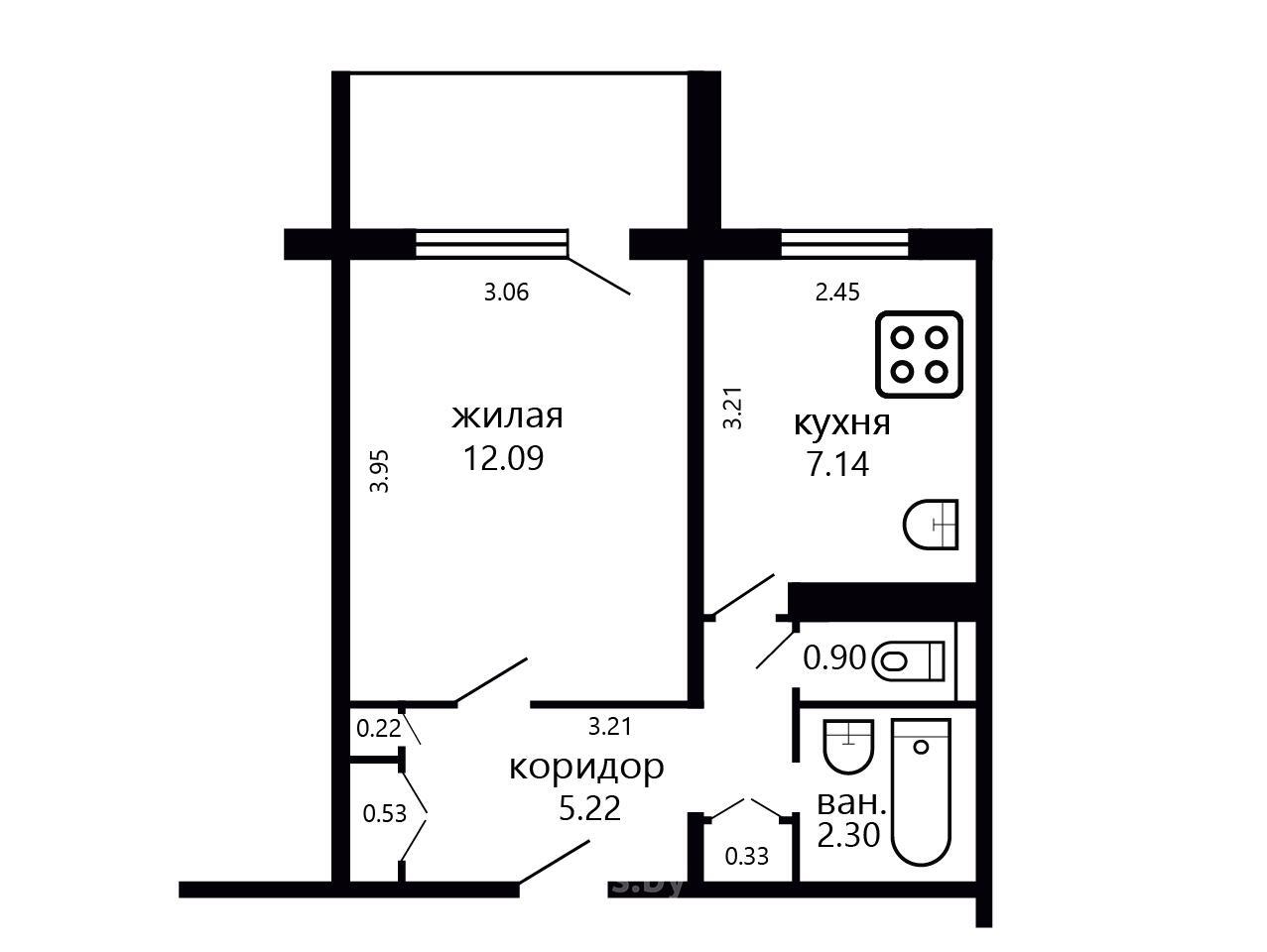 Стоимость продажи квартиры, Минск, ул. Платонова, д. 21