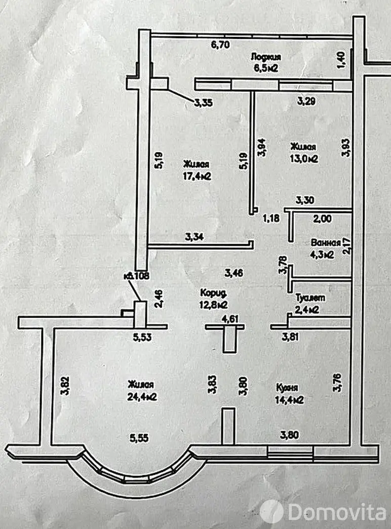 Снять 3-комнатную квартиру в Минске, ул. Леонида Беды, д. 31, 700USD, код 149719 - фото 18