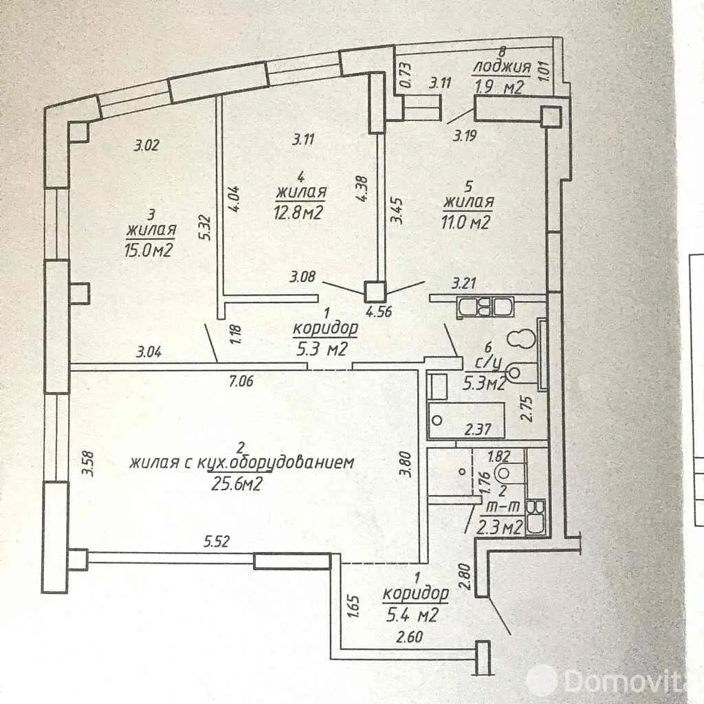 Снять 4-комнатную квартиру в Минске, ул. Ржавецкая, д. 3, 2200BYN, код 151307 - фото 3