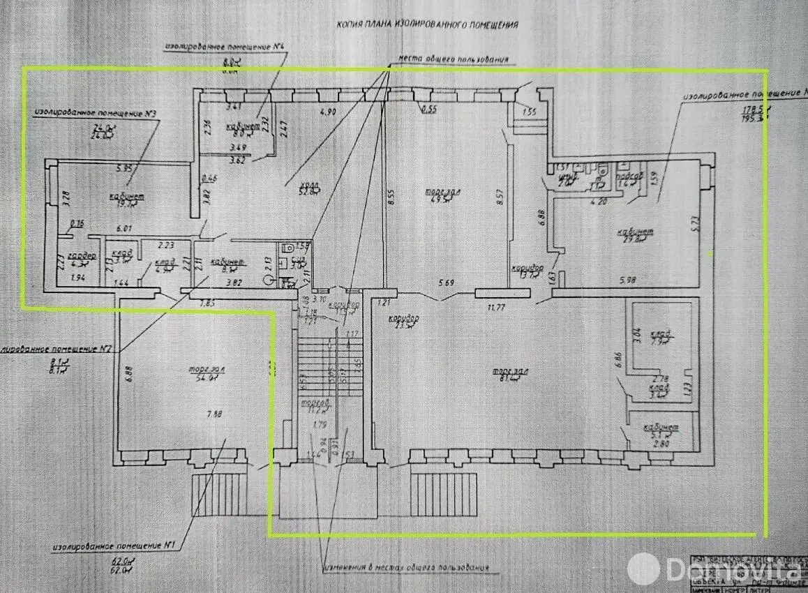 Аренда торгового помещения на пр-т Фрунзе, д. 17/а в Витебске, 10570BYN, код 967442 - фото 13