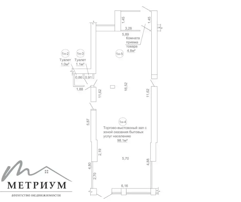 Аренда торгового помещения на пр-т Партизанский, д. 23/а в Минске, 2600EUR, код 966475 - фото 4