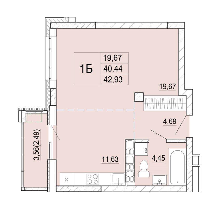 Продажа 1-комнатной квартиры в Минске, ул. Нововиленская, д. 53, 68688 USD, код: 973694 - фото 4