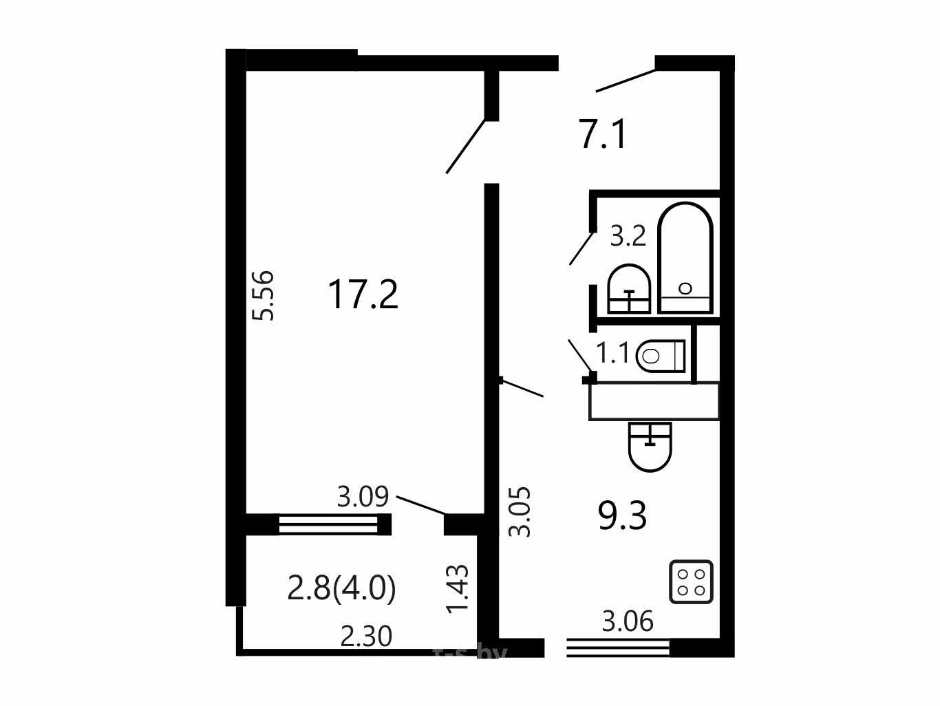 Цена продажи квартиры, Минск, ул. Некрашевича, д. 10