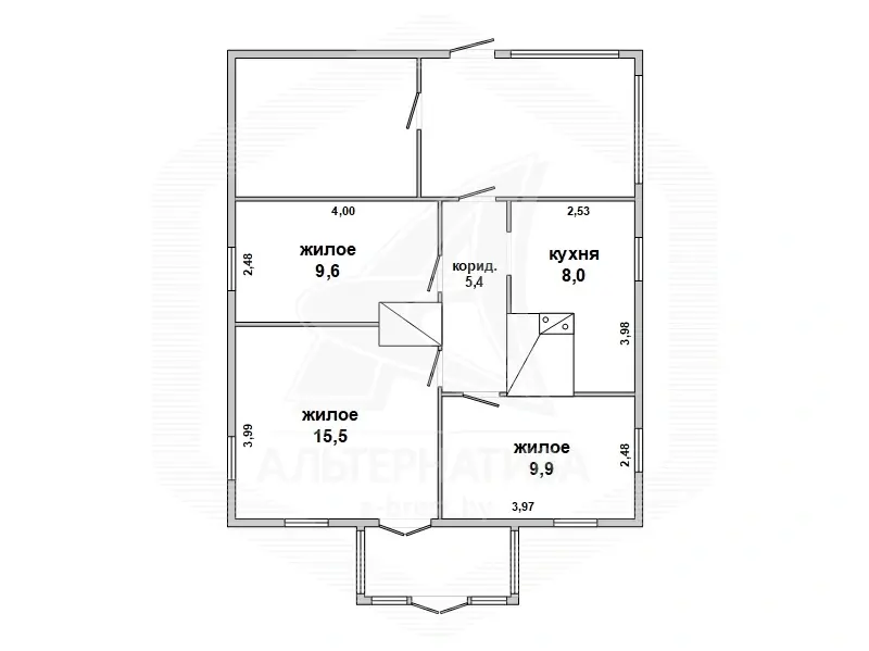 Стоимость продажи коттеджа, Замшаны,