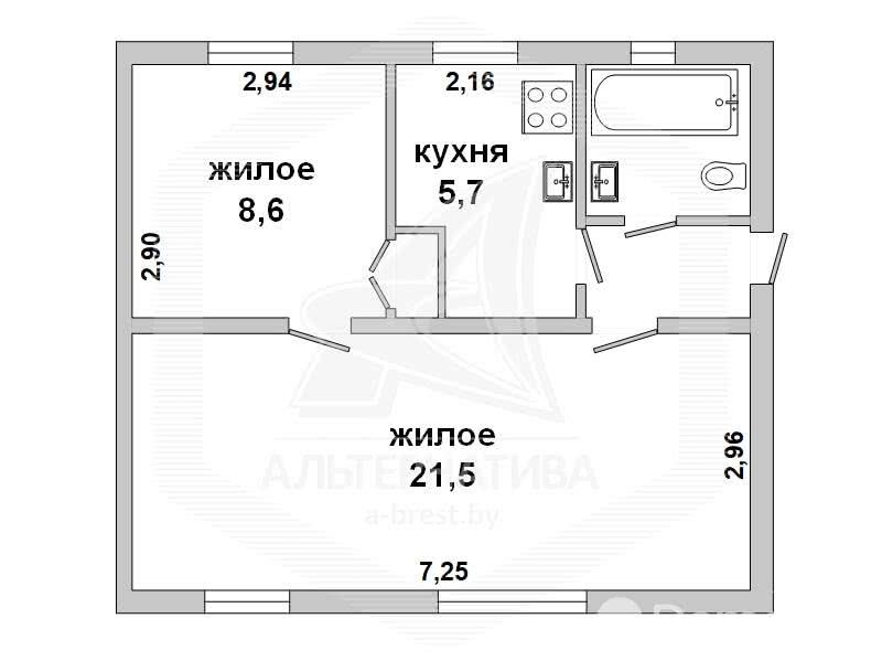 Продажа 2-комнатной квартиры в Малорите, , 12400 USD, код: 801537 - фото 5