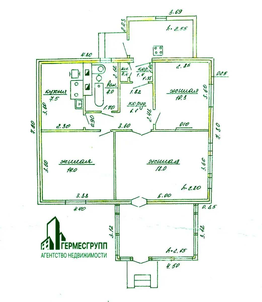 продажа коттеджа, Первомайский, ул. Зеленая
