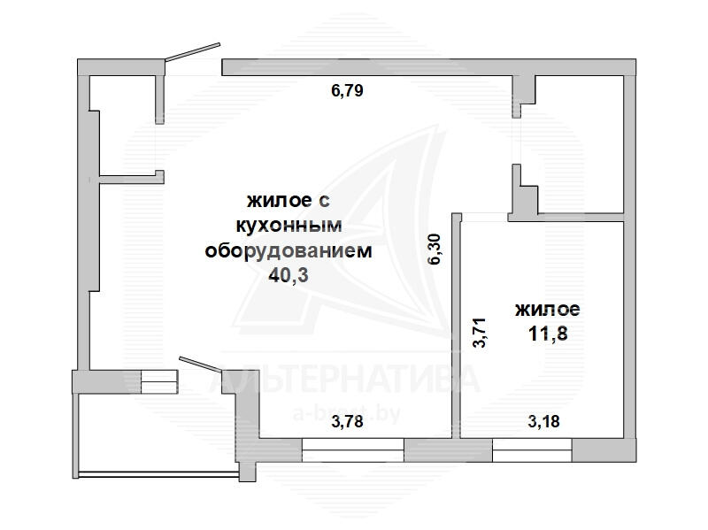 квартира, Брест, ул. Гоголя, стоимость продажи 331 568 р.