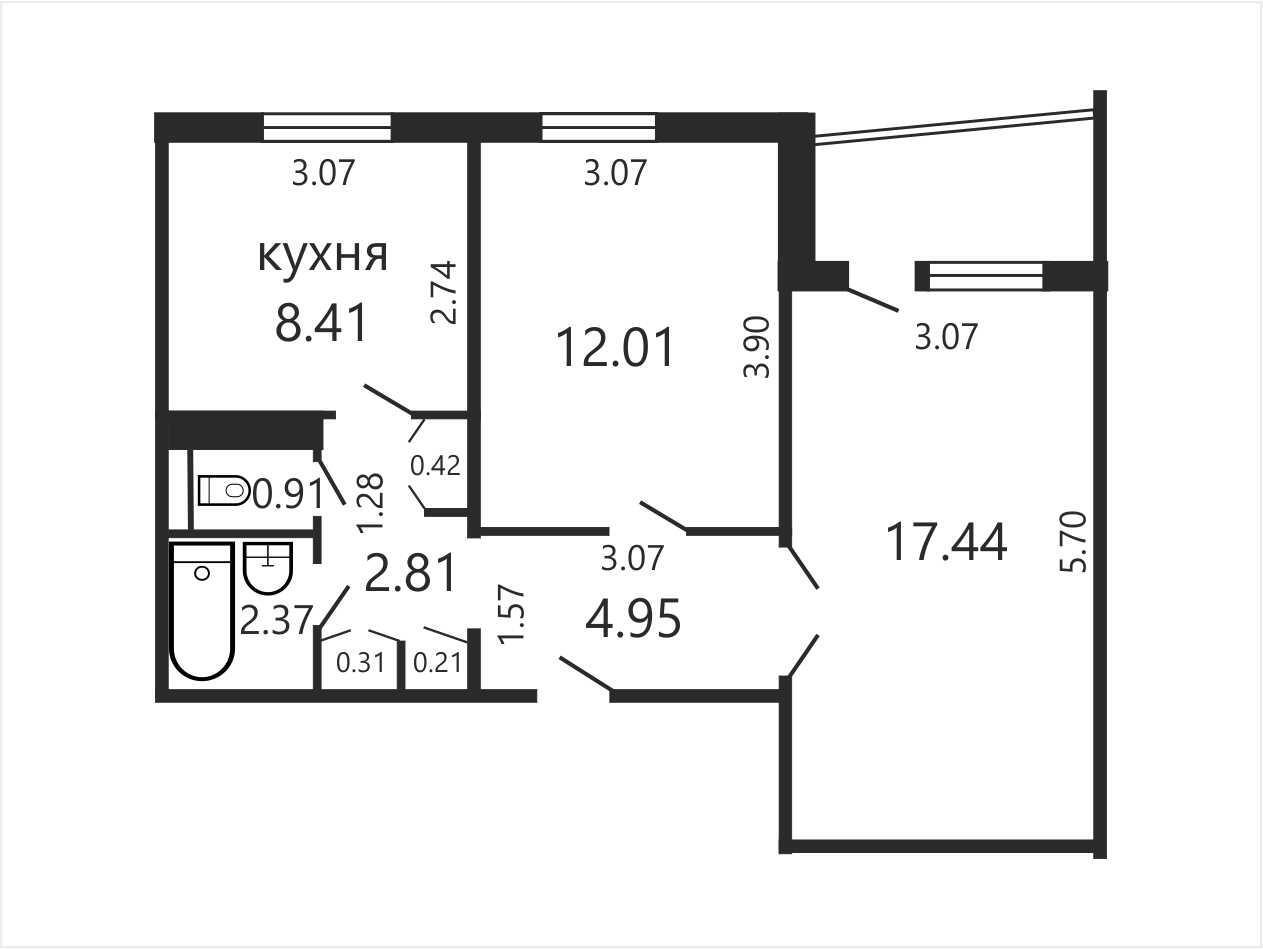 квартира, Минск, ул. Михася Лынькова, д. 9 - лучшее предложение