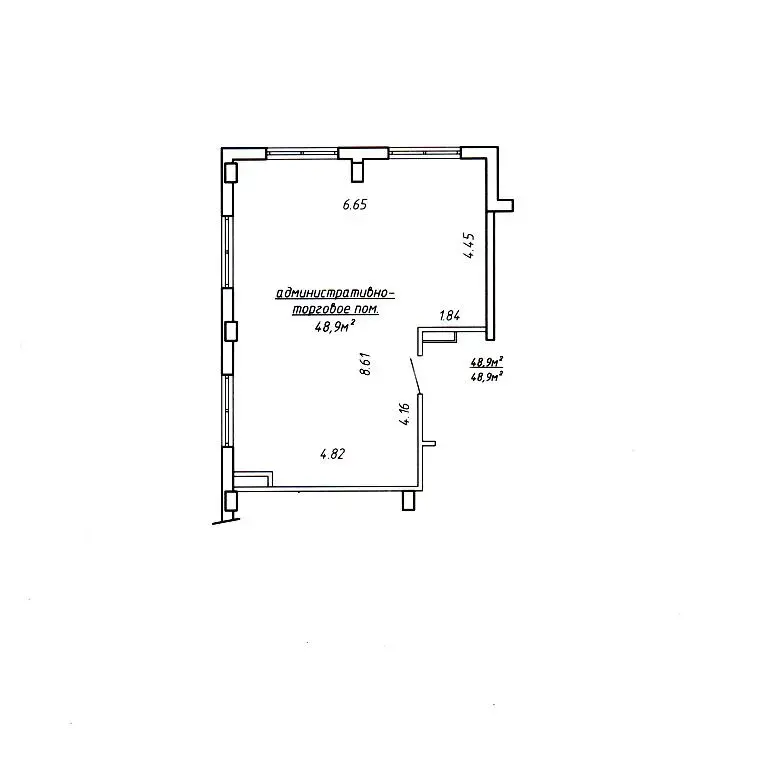 Аренда торгового помещения на ул. Петра Мстиславца, д. 24 в Минске, 3423BYN, код 966379 - фото 5