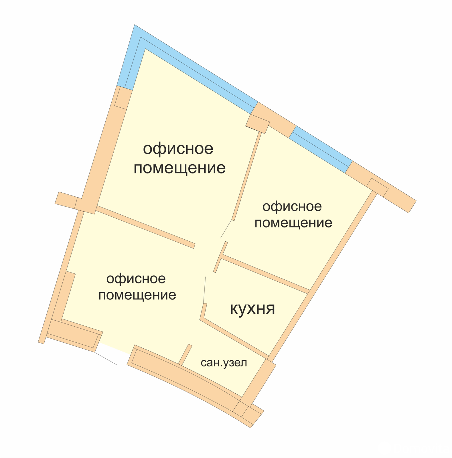 Аренда офиса на ул. Мележа, д. 1 в Минске, 1408BYN, код 17047 - фото 15
