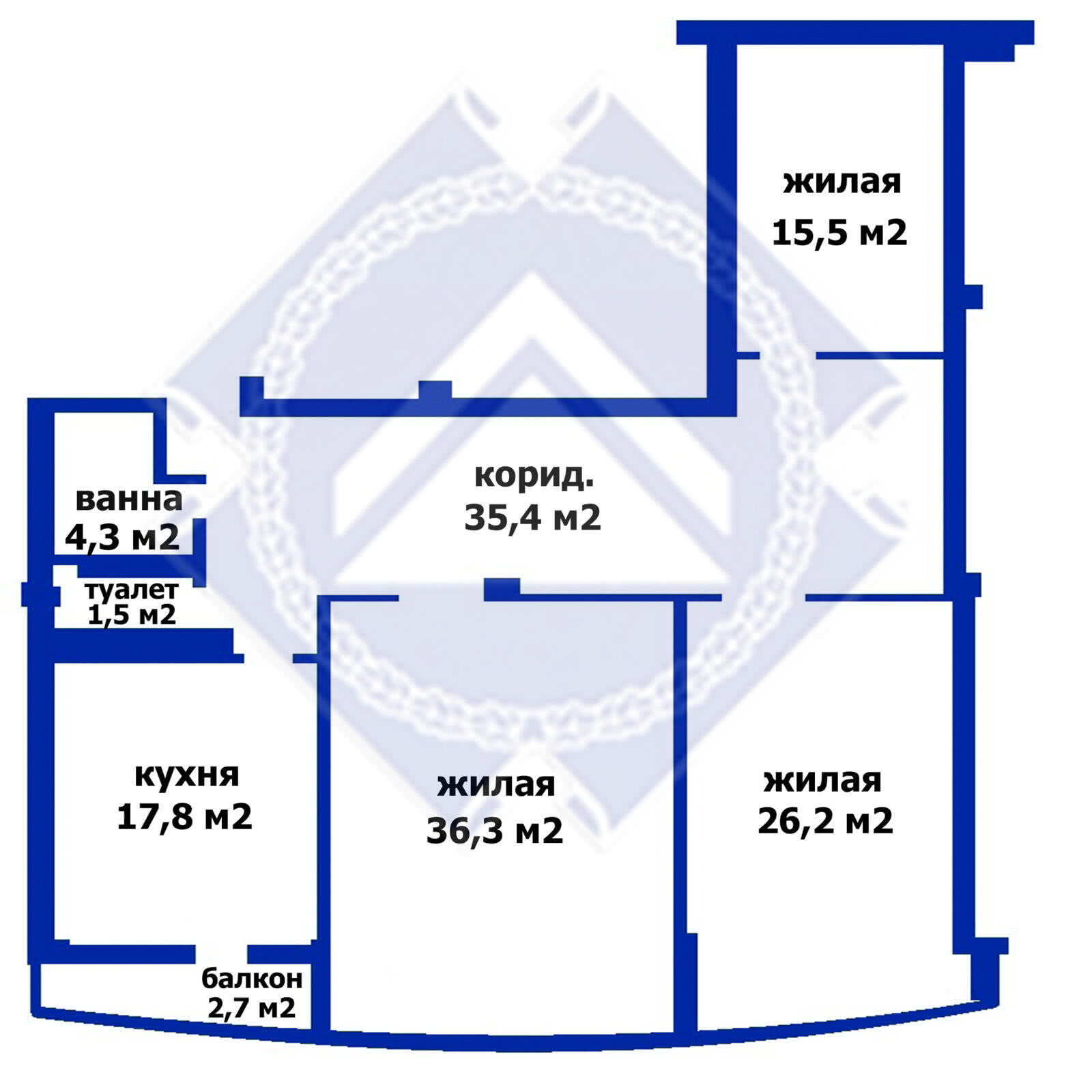 Купить 3-комнатную квартиру в Минске, пр-т Независимости, д. 85В, 349900 USD, код: 1006652 - фото 2