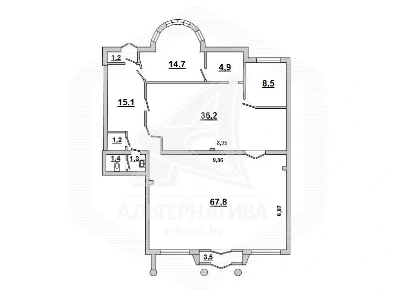 Продажа торговой точки в Бресте, 403942BYN, код 993108 - фото 4