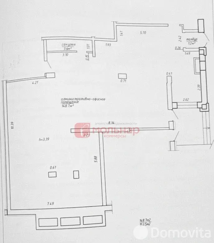 Снять торговое помещение на пр-т Победителей, д. 133 в Минске, 1932EUR, код 967729 - фото 14