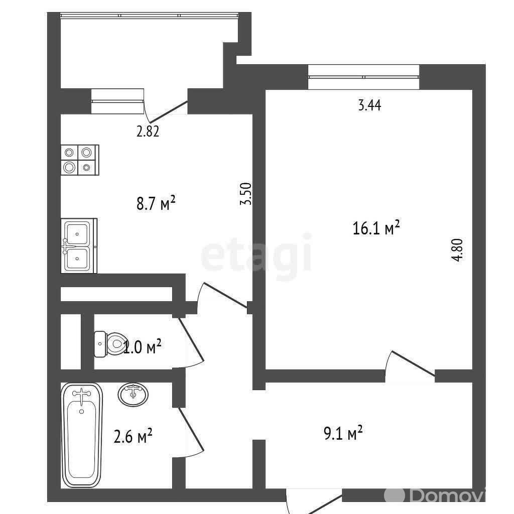 квартира, Минск, ул. Шаранговича, д. 49/4 