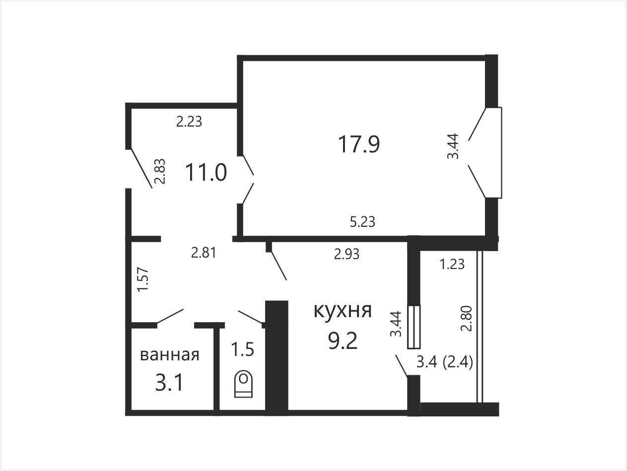 Цена продажи квартиры, Минск, пр-т Рокоссовского, д. 123/Б