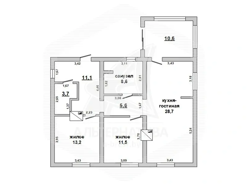Продажа 1-этажной дачи в Ветеран-3 Брестская область, 77000USD, код 184347 - фото 25
