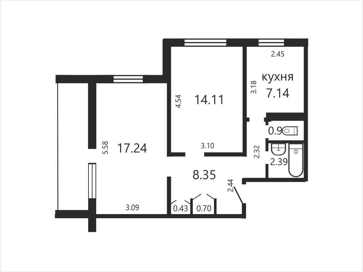 квартира, Минск, ул. Ангарская, д. 66, стоимость продажи 222 404 р.