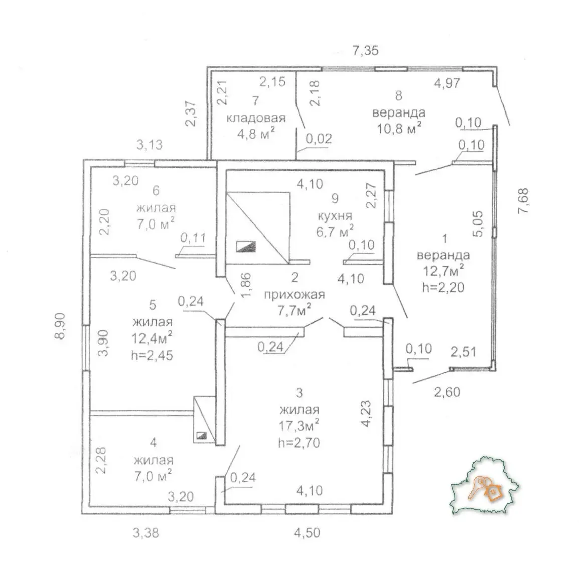 коттедж, Ветка, ул. Пионерская, д. 1 - лучшее предложение