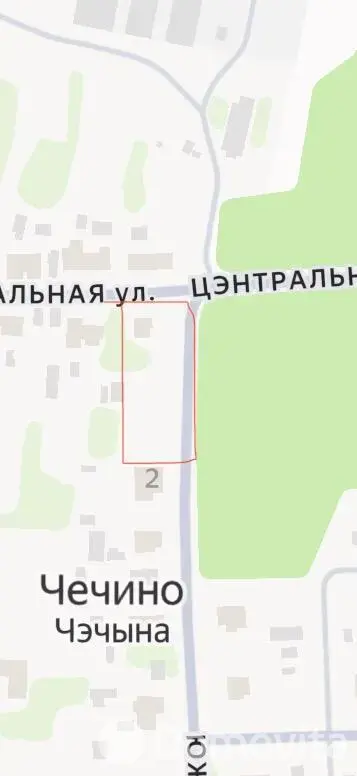 участок, Чечино, ул. Центральная, д. 14 - лучшее предложение