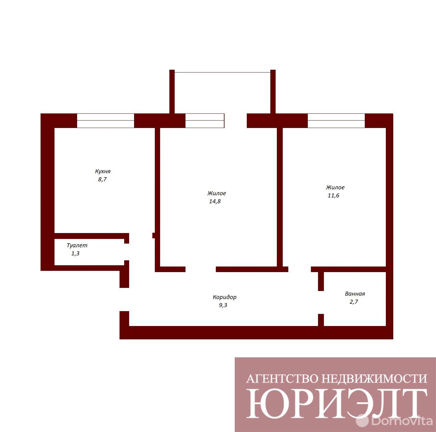 Продажа 2-комнатной квартиры в Бресте, пр-т Машерова, д. 1, 51900 USD, код: 970187 - фото 1