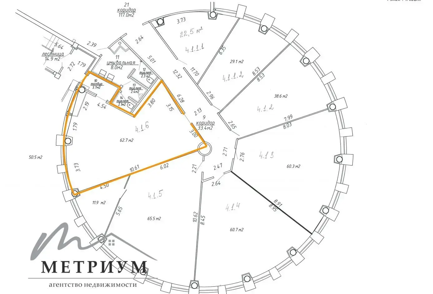 Снять офис на ул. Домбровская, д. 9 в Минске, 4380BYN, код 15787 - фото 14
