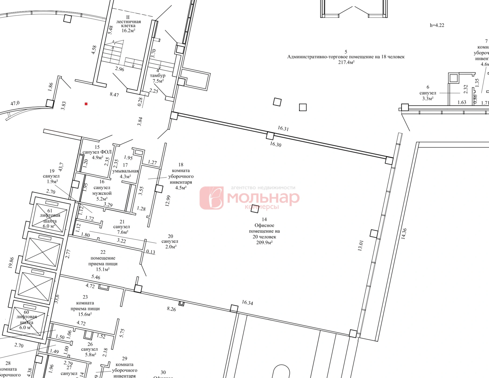 Снять офис на пр-т Победителей, д. 63В в Минске, 8435EUR, код 14216 - фото 10
