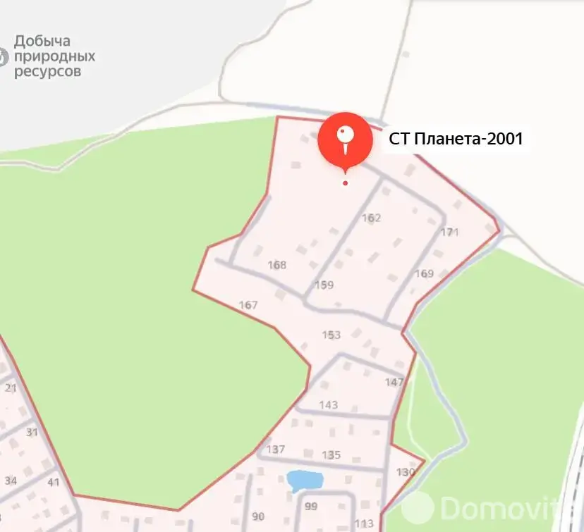 Цена продажи участка, Планета-2001, д. 178
