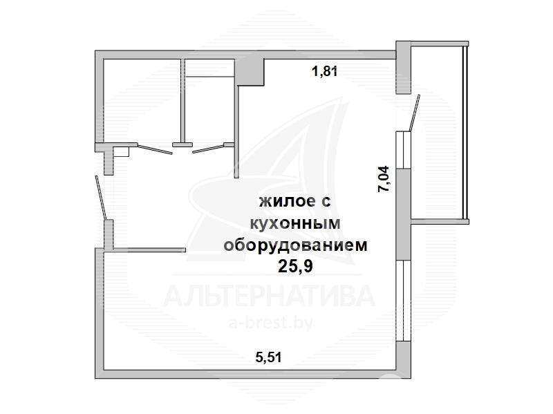 купить квартиру, Брест, ул. Лейтенанта Рябцева