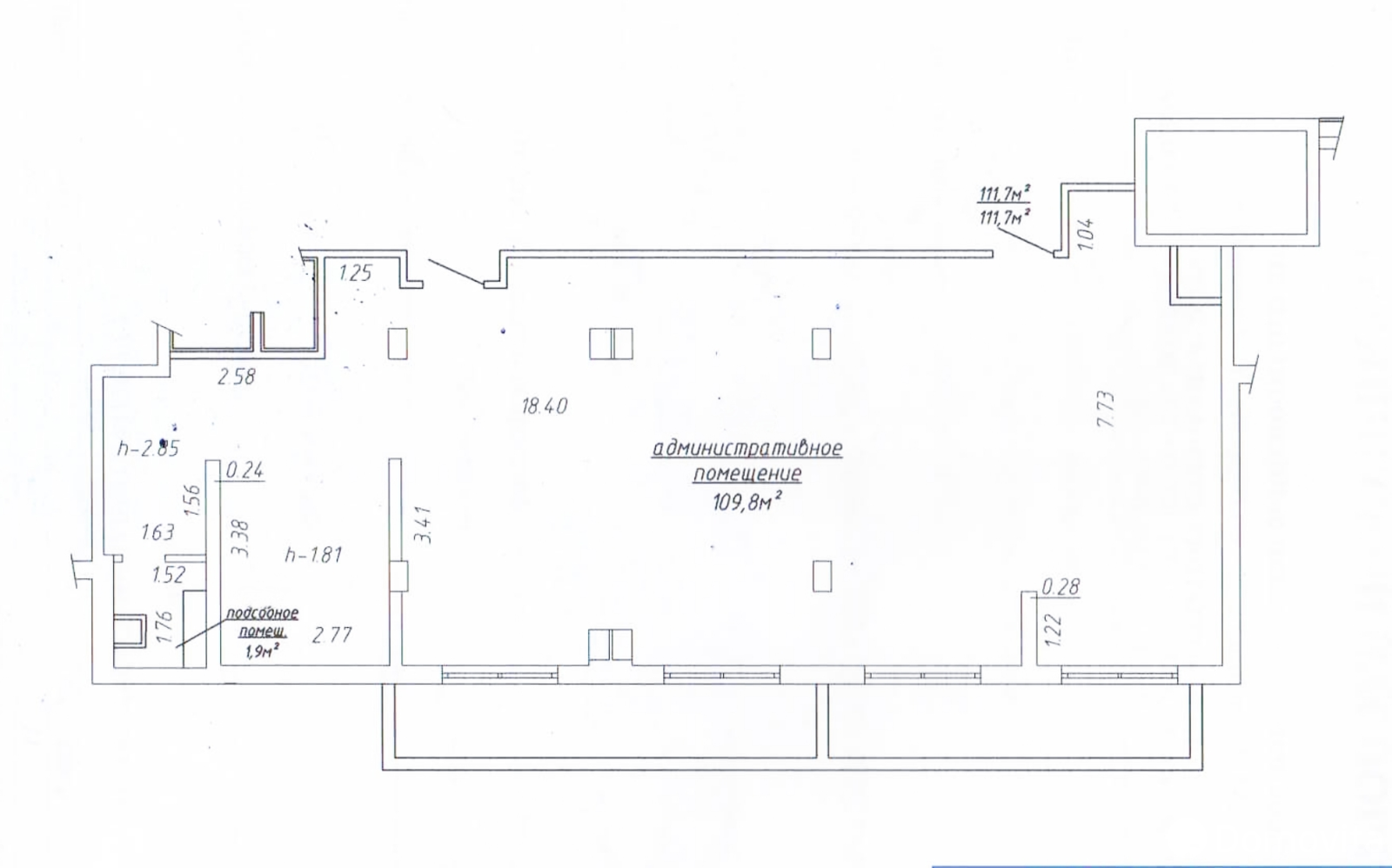 Аренда офиса на ул. Петра Мстиславца, д. 24 в Минске, 1456EUR, код 15425 - фото 2
