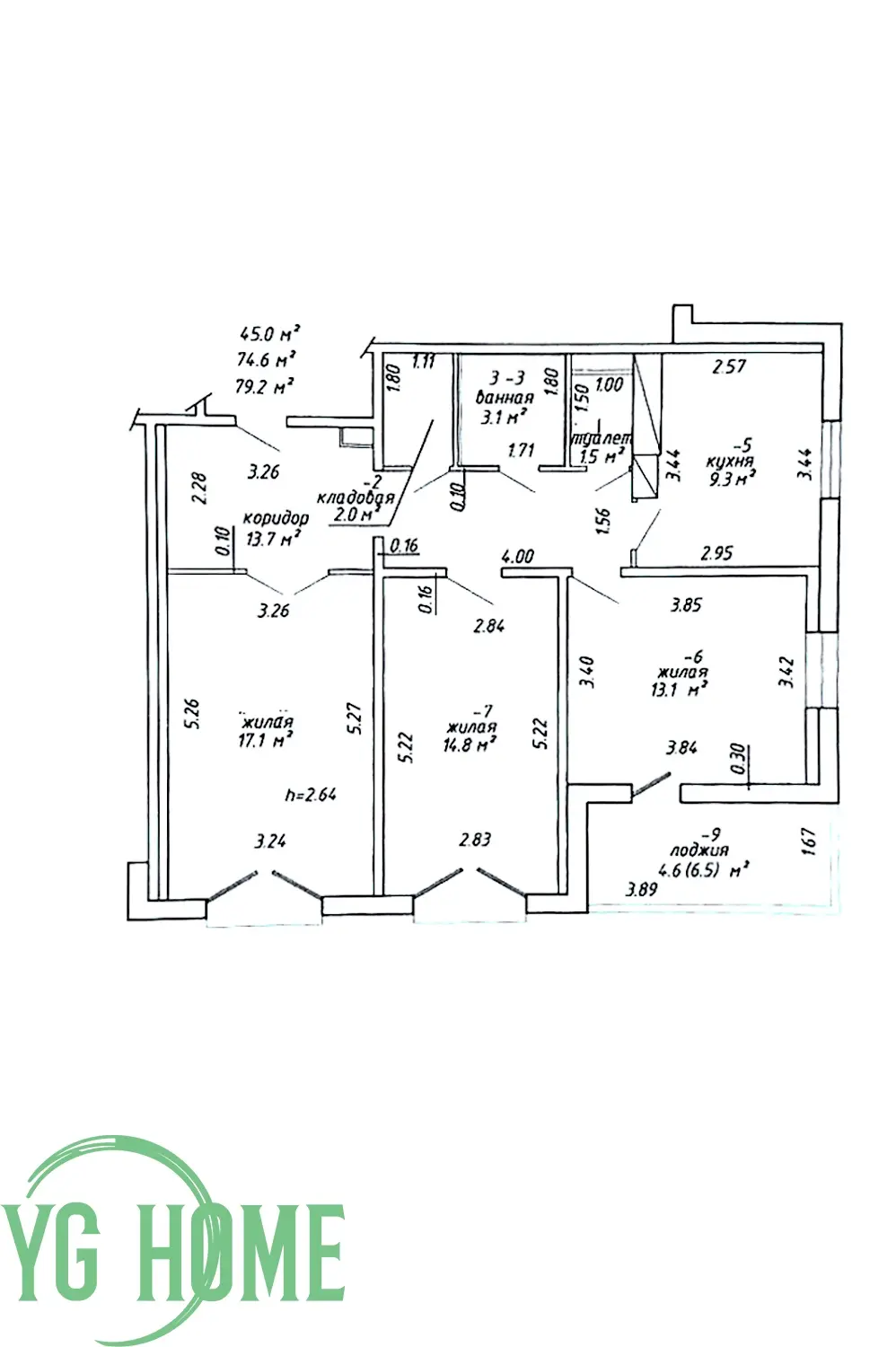 Снять 3-комнатную квартиру в Минске, ул. Янки Лучины, д. 72, 800USD, код 147860 - фото 16