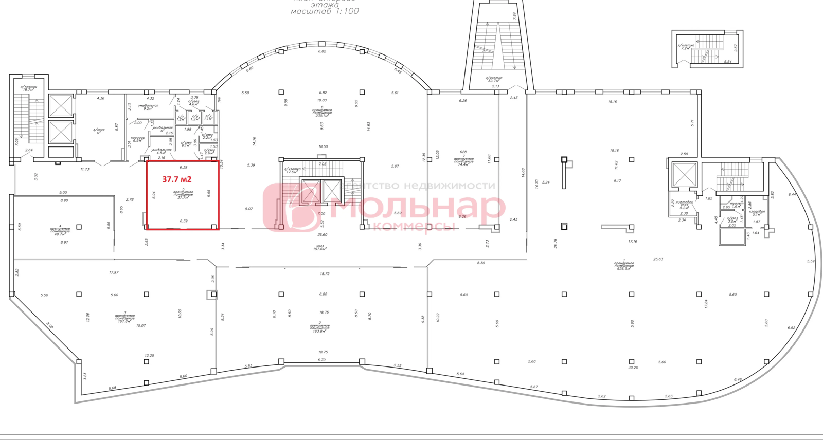 Аренда торговой точки на ул. Сурганова, д. 57А в Минске, 452EUR, код 966620 - фото 8