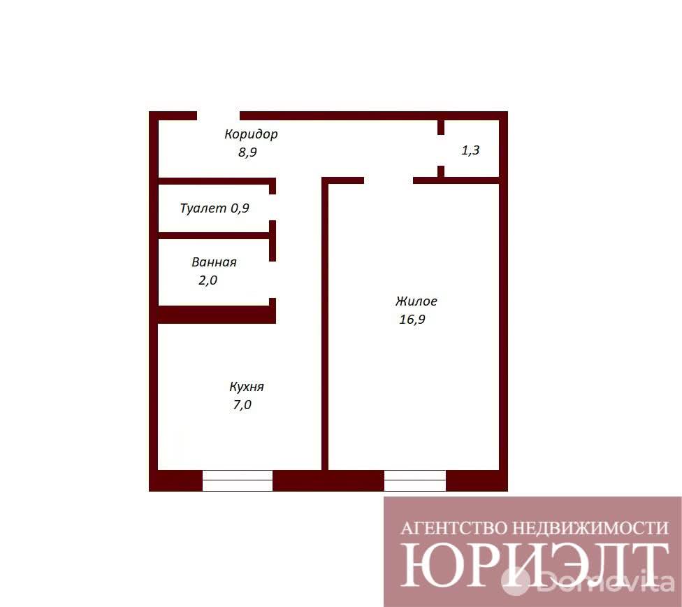 Стоимость продажи квартиры, Брест, ул. Лейтенанта Рябцева, д. 1