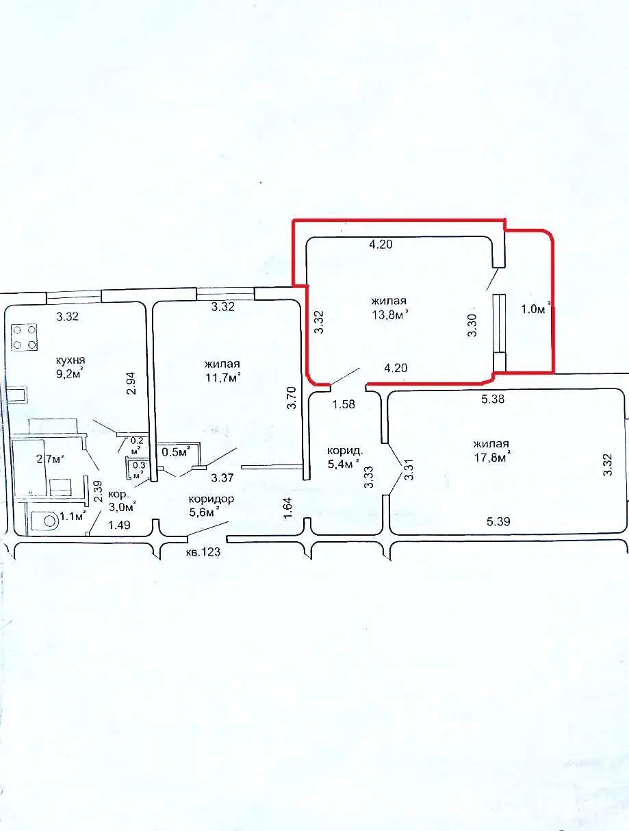 Продажа комнаты в Минске, ул. Сергея Есенина, д. 117, цена 19500 USD, код 7340 - фото 3