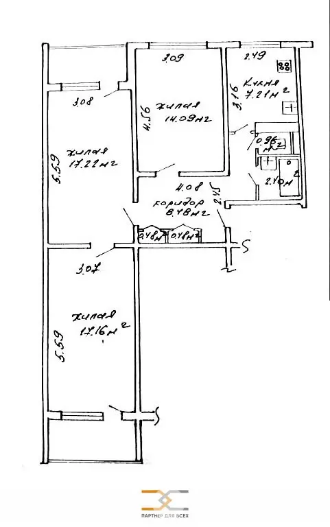 Снять 3-комнатную квартиру в Минске, ул. Восточная, д. 30, 550USD, код 149163 - фото 27