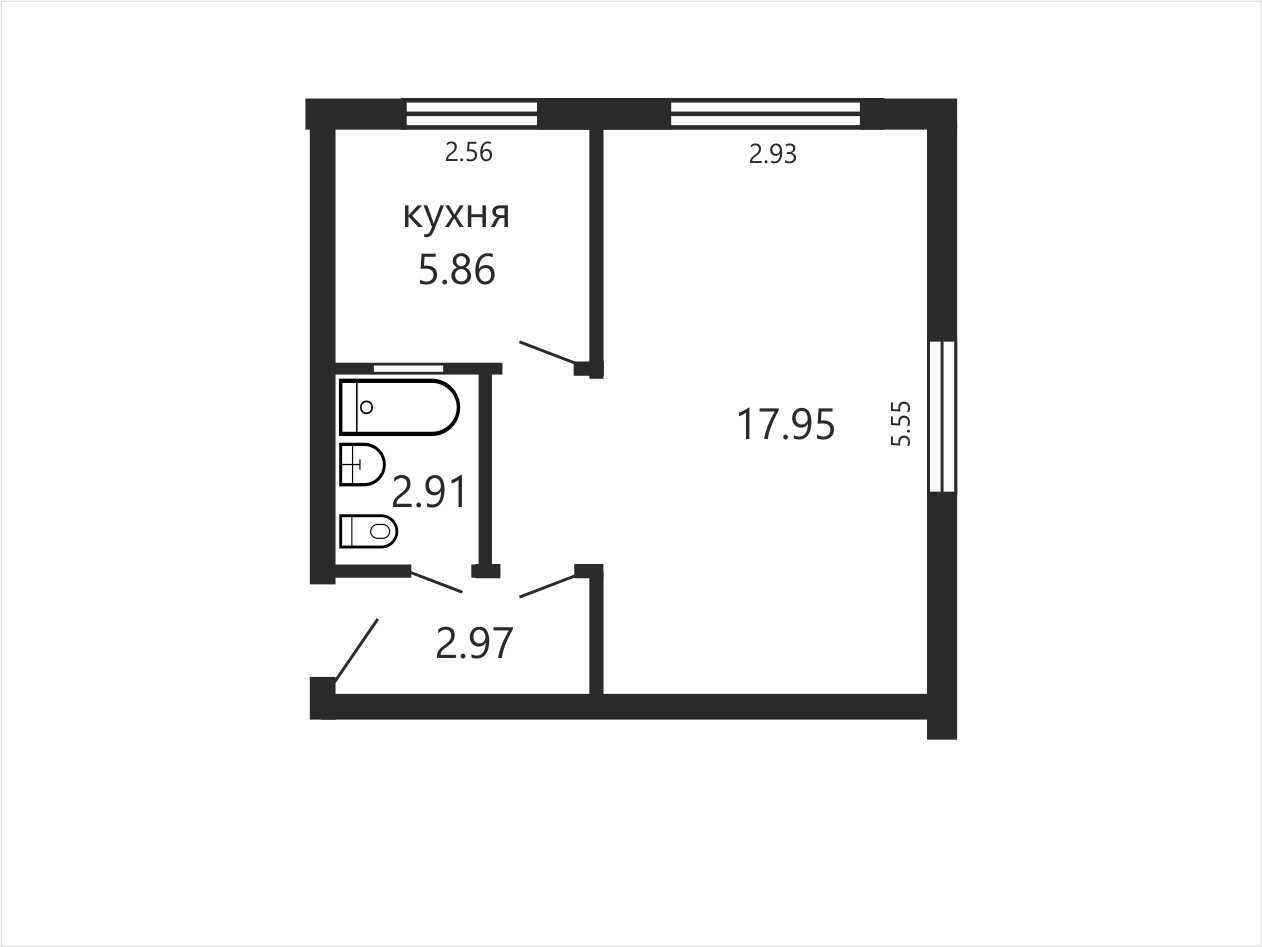 Купить 1-комнатную квартиру в Минске, ул. Кедышко, д. 21/А, 44900 USD, код: 1012431 - фото 2