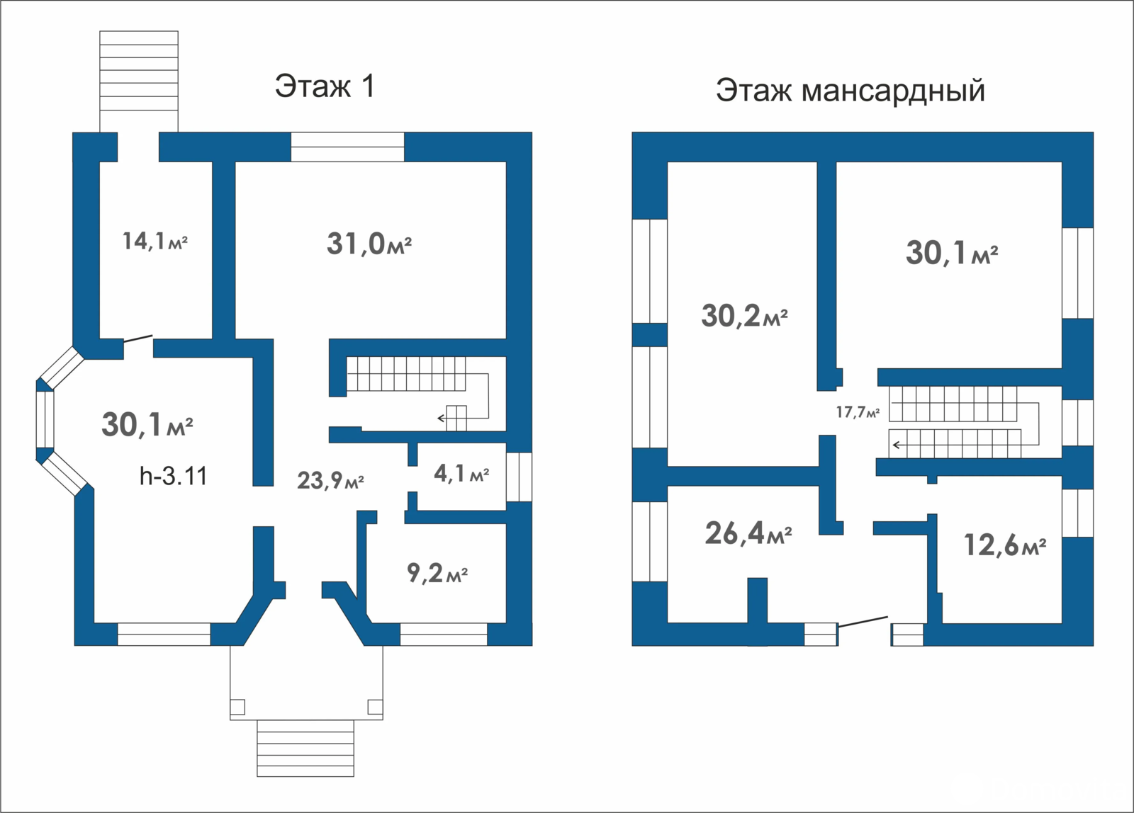  1-этажный коттедж