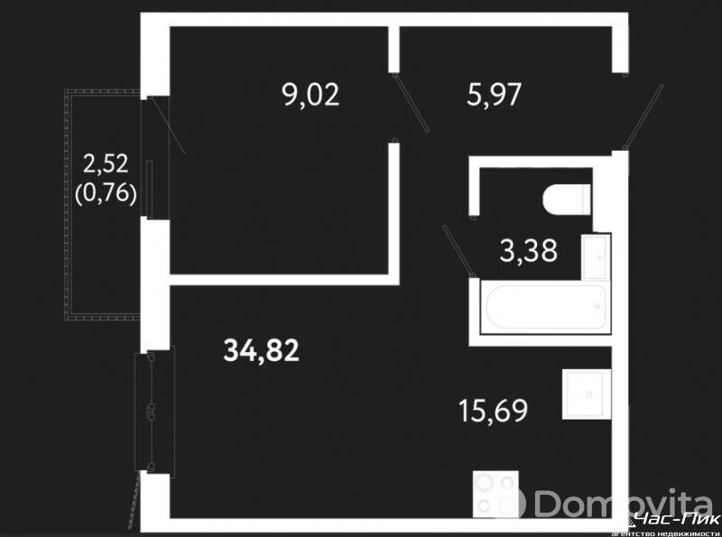 Продажа 2-комнатной квартиры в Колодищах, ул. Лавандовая, д. 4 корп. 5, 63100 USD, код: 957386 - фото 2