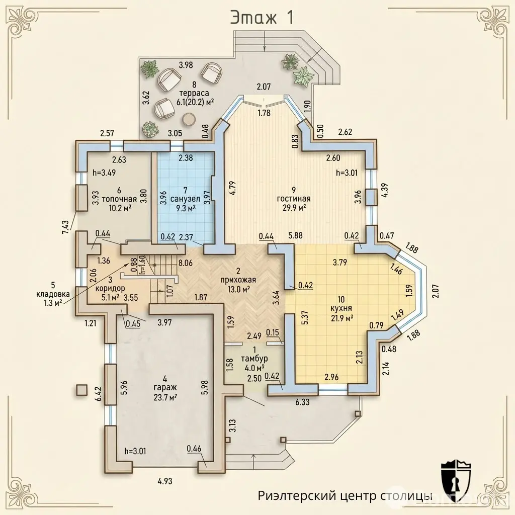 коттедж, Городище, д. 10, стоимость продажи 1 721 042 р.