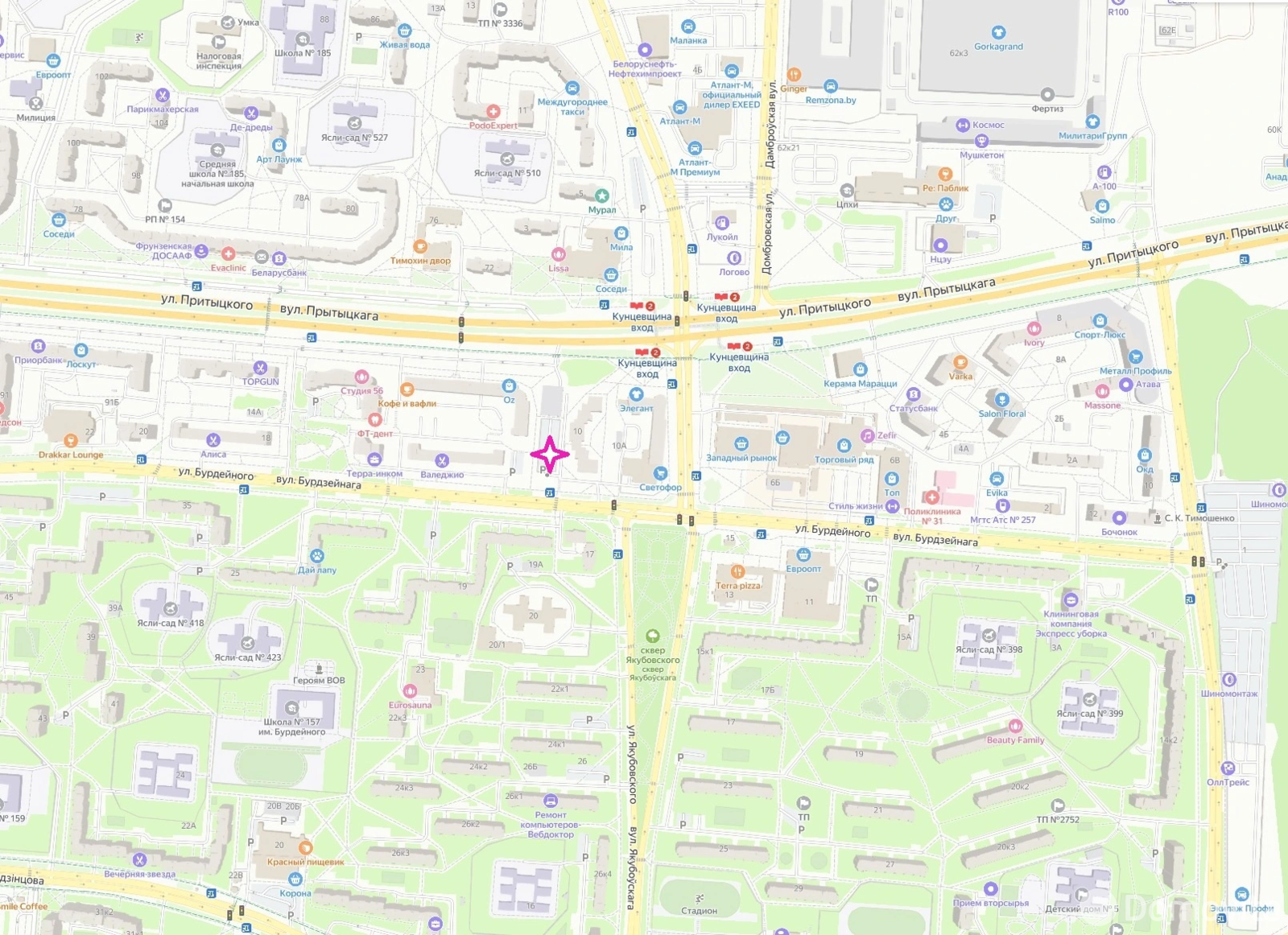 Аренда машиноместа в Минске, ул. Бурдейного, д. 10, код 2687 - фото 1