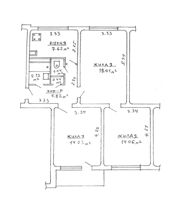 Купить комнату в Минске, ул. Янки Мавра, д. 48, цена 43000 USD, код 7497 - фото 1
