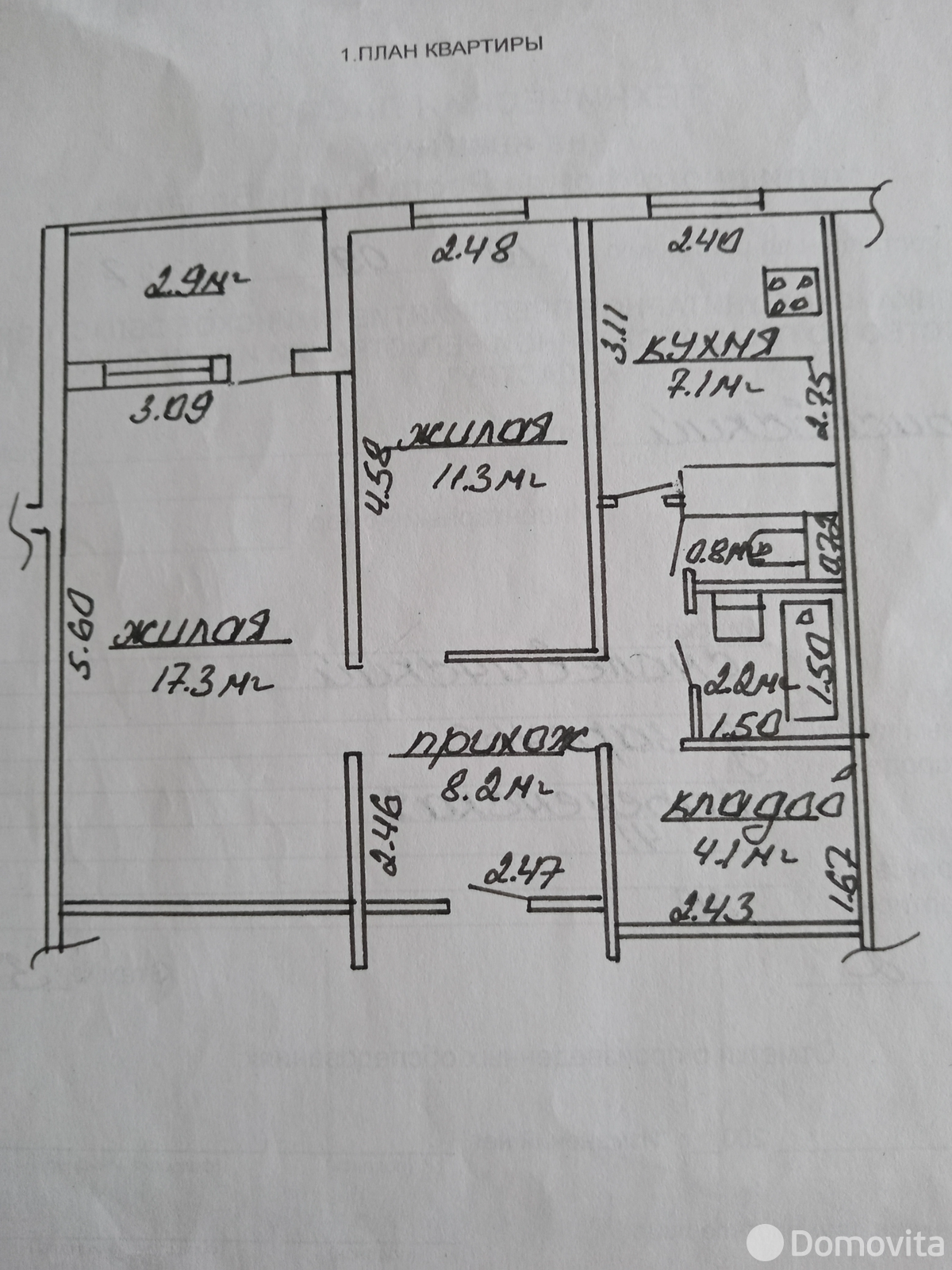 Цена аренды квартиры, Заречье,