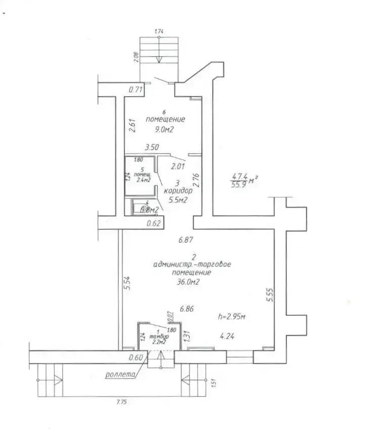 Помещение под сферу услуг в Минске, ул. Ленина, д. 9, код 3774 - фото 13