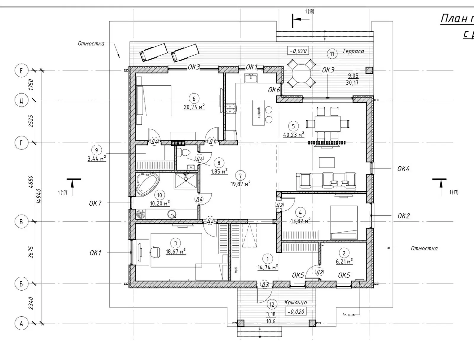 коттедж, Узда, ул. Гундиловича 