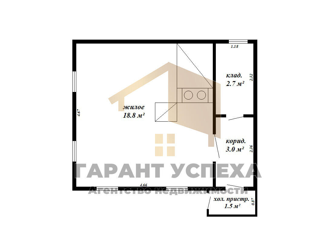 Продажа 1-этажного дома в Грушевке, Брестская область , 5500USD, код 626158 - фото 1