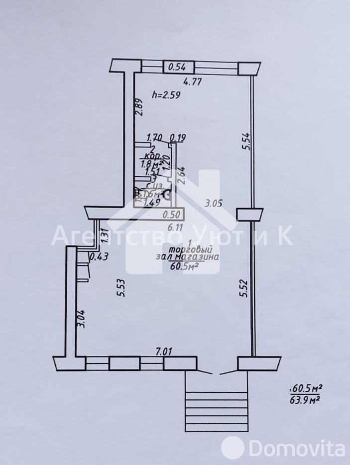 Снять торговую точку на пр-т Черняховского, д. 3 в Витебске, 826USD, код 965815 - фото 1