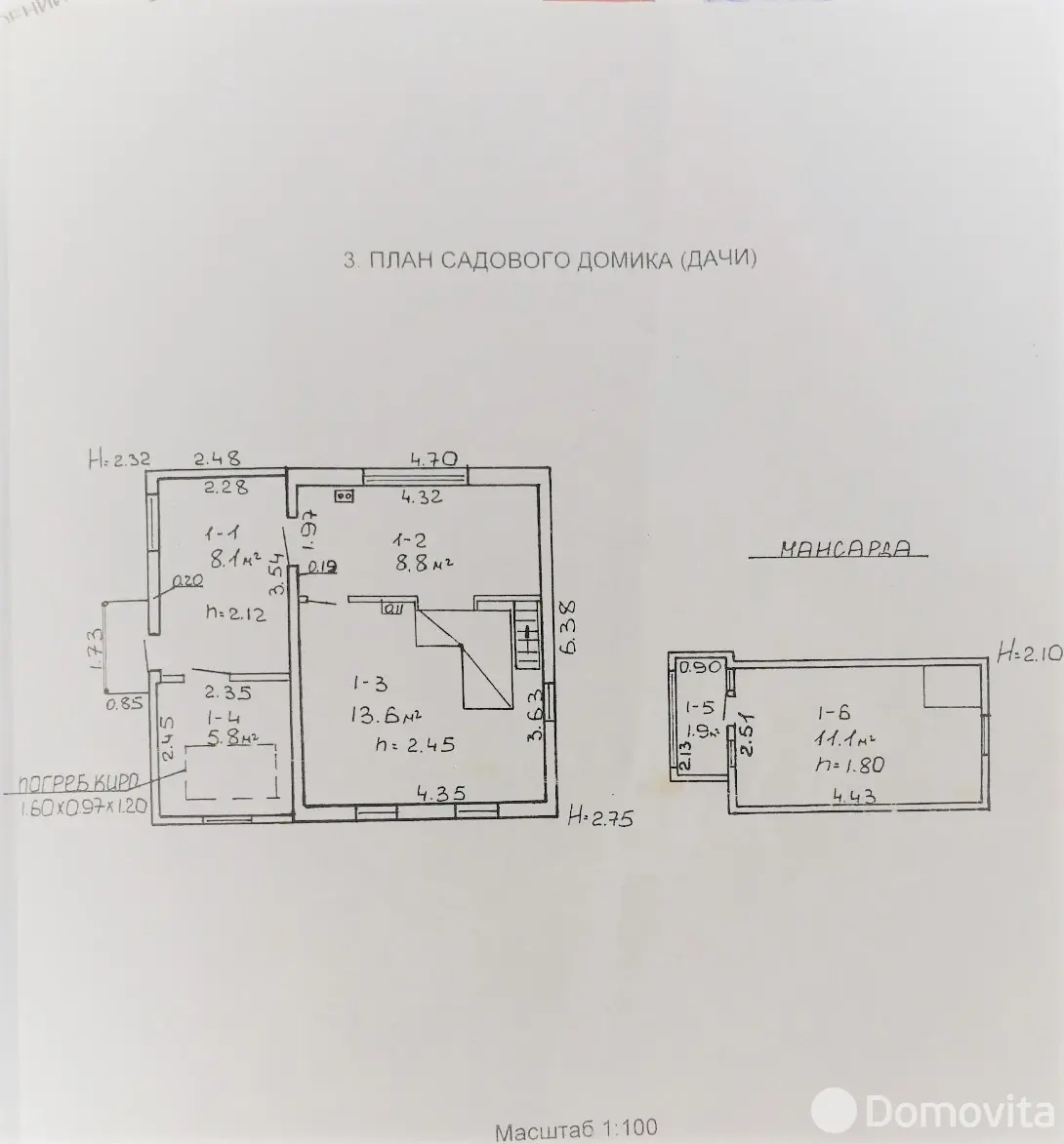 Стоимость продажи дачи, Спутник, 