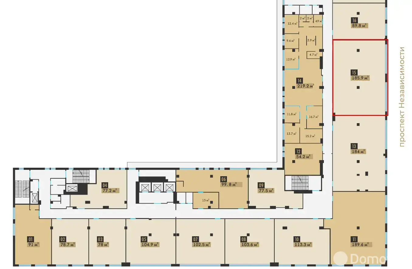 Аренда офиса на ул. Интернациональная, д. 38 в Минске, 2562BYN, код 16125 - фото 15