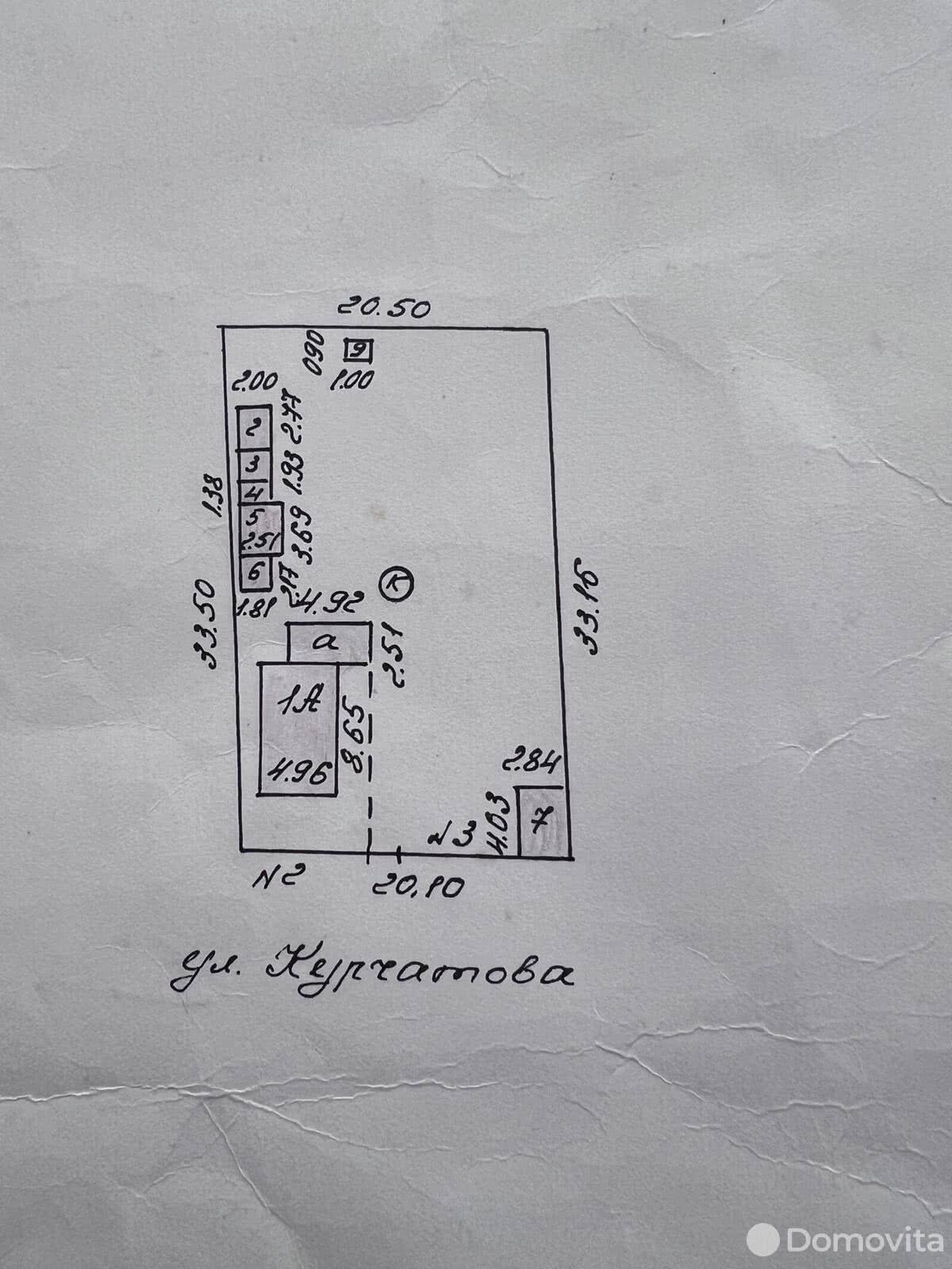 Цена продажи участка, Бобруйск, ул. Курчатова, д. 27